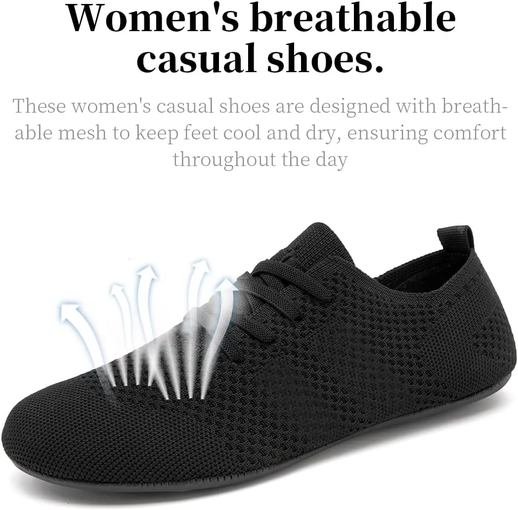 Women's Sneakers Walking Running Shoes Training Sport Gym Fitness Tennis Shoes Non Slip Barefoot Yoga Shoe Comfortable Lightweight Mesh Breathable Fashion Sneaker