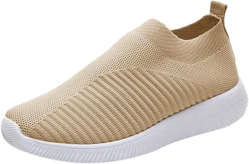 Womens Walking Shoes Sock Casual Ladies Fashion Sneakers Tennis Shoes Womens Casual Women Casual Shoes Walking Sneakers Platform Tennis Shoe Loafers Casual Slip On