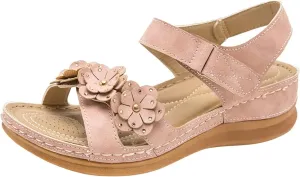 Womens Wedge Sandals Comfortable Dressy Arch Support Ankle Strap Sandals Summer Open Toe Wedge Sandal Casual Bohemian Shoes