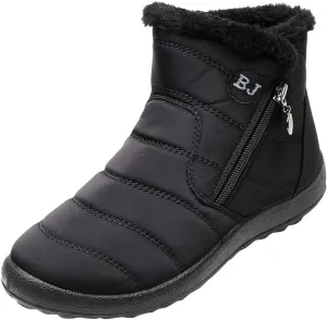 Womens Winter Barefoot Shoes Men Wide Toe Box Warm Faux Fur Lined Ankle Sneakers Winter Walking Shoes for Men