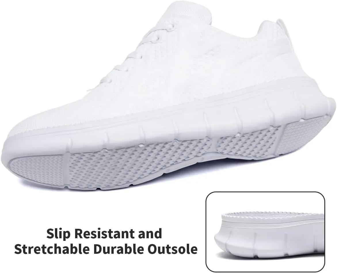 WYGRQBN Mens Walking Shoes Lightweight Breathable Slip On Running Shoes Gym Workout Tennis Fashion Sneakers