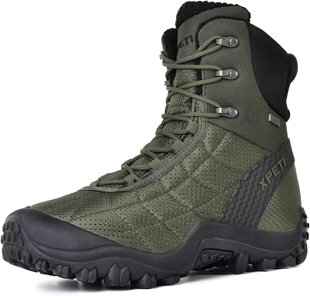 XPETI Men’s Crest Thermo High-Top Winter Hiking Boots Waterproof Insulated