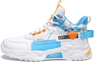 YAXE Men’s High Top Chunky Sneakers Running Sports Shoes