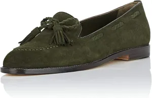 YDN Women Casual Round Toe Low Heels Loafers Fringes Flat Slip on Pumps Braid Shoe