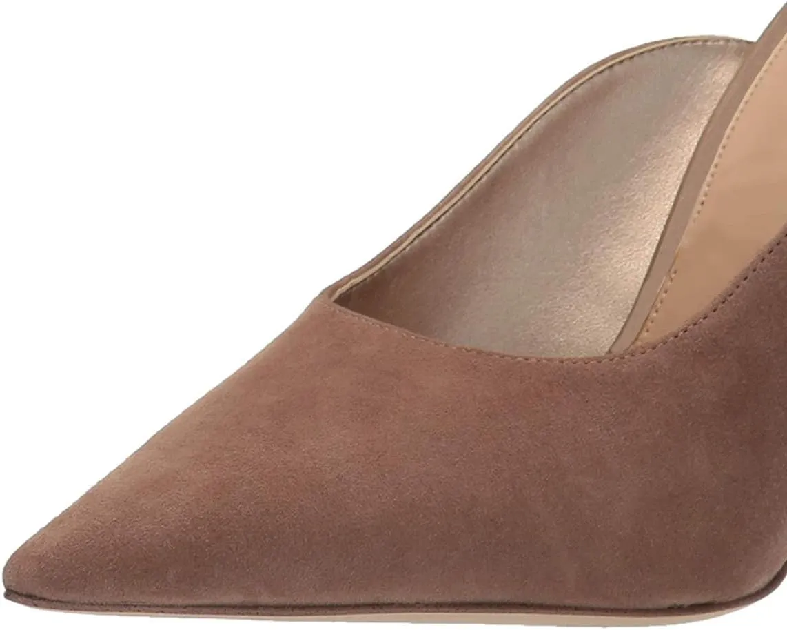 YDN Women Dressy Pointy Toe Slip On Mules High Heels Slide Backless Sandals Fashion Dress Shoes