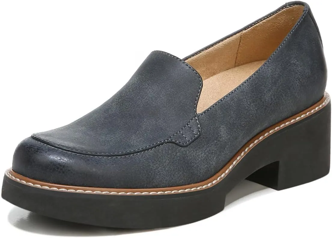 YDN Women's Chic Chunky Heel Loafers Platform Round Toe Pumps Slip On Comfy Shoes for Daily Outfit Business Formal Dress Size 4-16 US