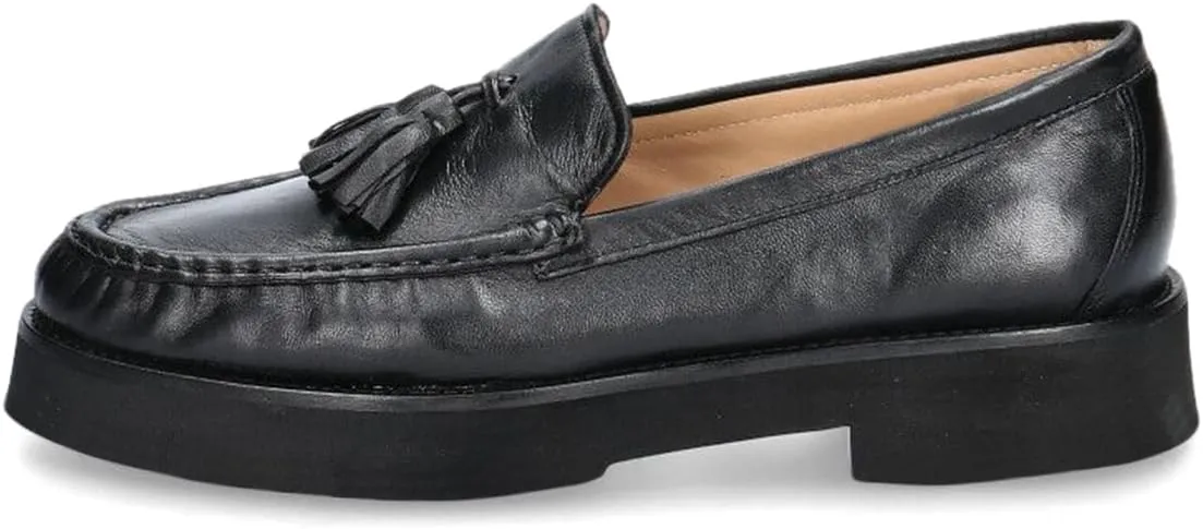 YDN Women's Classic Closed Toe Low Heels Loafers Pumps Tassels Slip On Moccasin Shoes Office Working Outfit Size 4-16 US