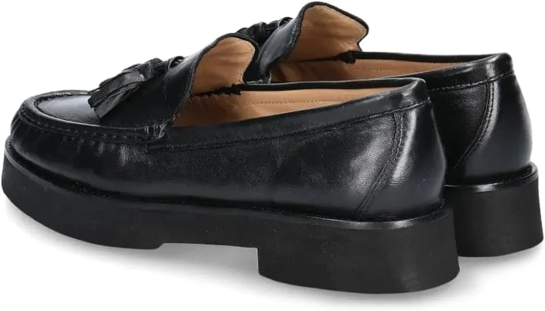 YDN Women's Classic Closed Toe Low Heels Loafers Pumps Tassels Slip On Moccasin Shoes Office Working Outfit Size 4-16 US