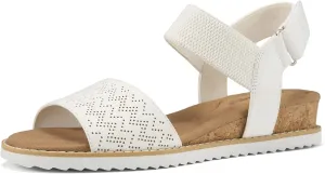 ZURIN Womens Comfortable Walking Sandals Open Toe Elastic Ankle Strap Short Flat Wedge Sandals for Women Dressy Summer